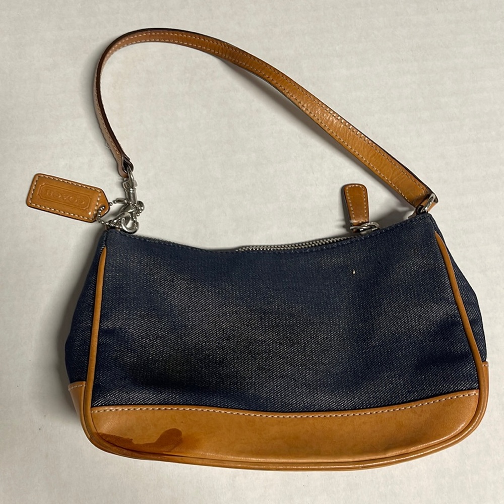 Vintage Coach denim mini bag